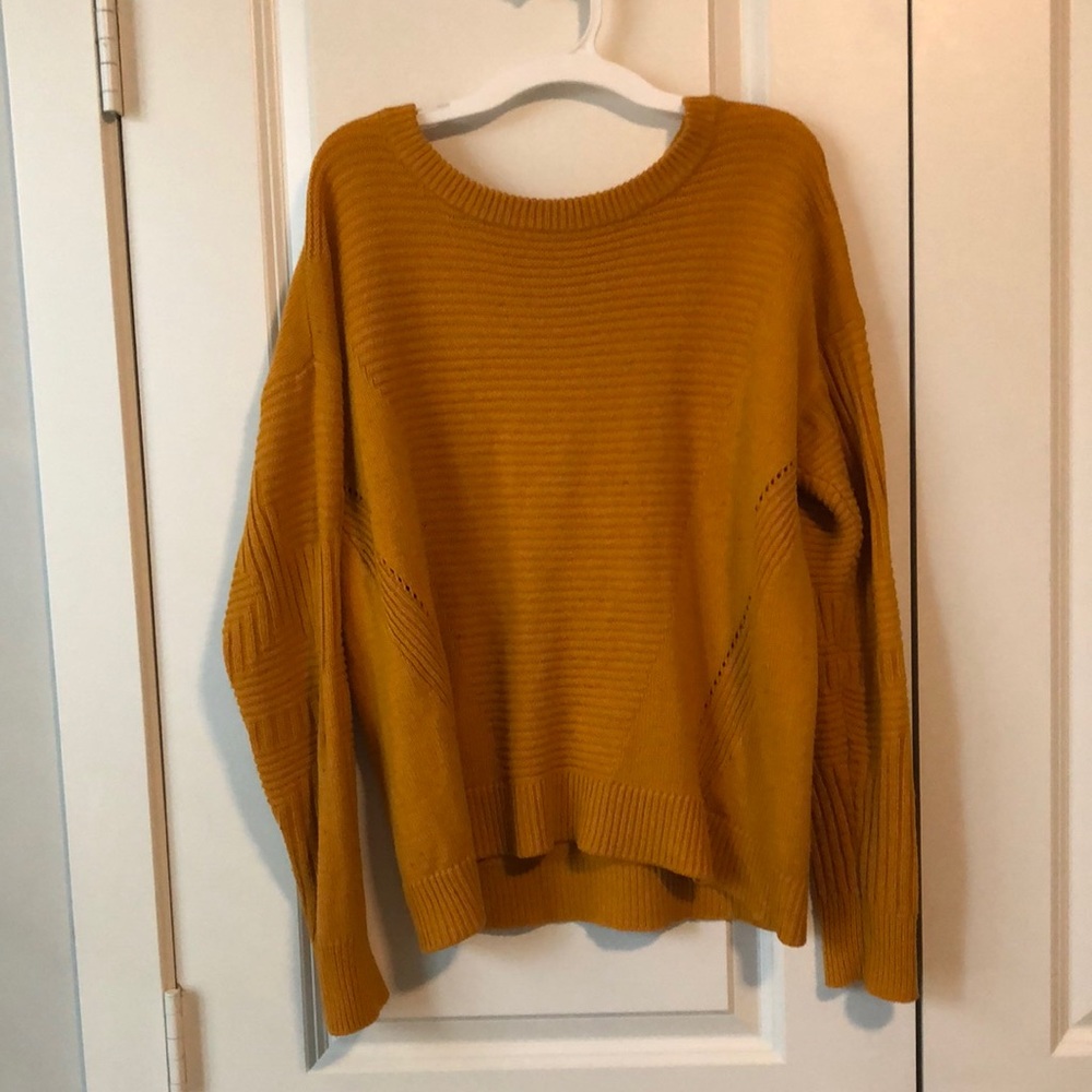 Goldenrod textured sweater